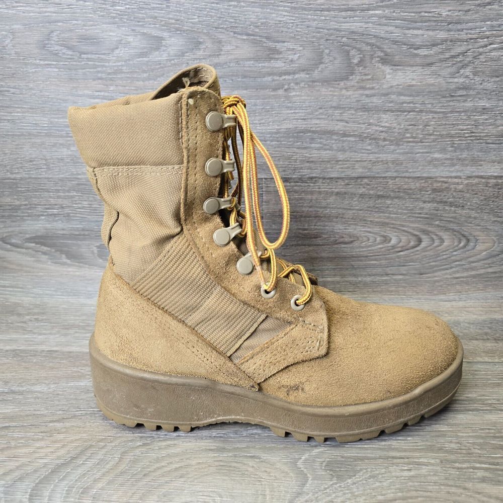 Army Combat Boots‎ Womens 6 Coyote Brown Military Tactical Gorpcore Mens 4.5